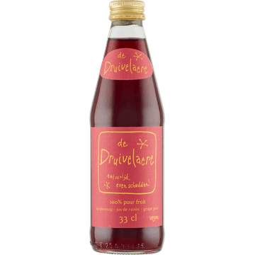De Druivelaere Druivensap 33 cl