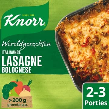 Knorr Wereldgerecht lasagne bolognese