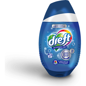 Dreft Quick Wash Blue - Anti Odor, 27 Wasbeurten