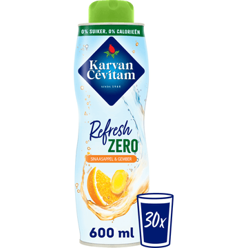 Karvan Cévitam Refresh Zero Sinaasappel & Gember