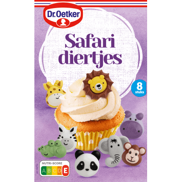 Dr. Oetker Safari Diertjes Decoratie 8 Stuks 16 g