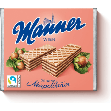 Manner Original Neapolitan Hazelnut Wafers 75gr