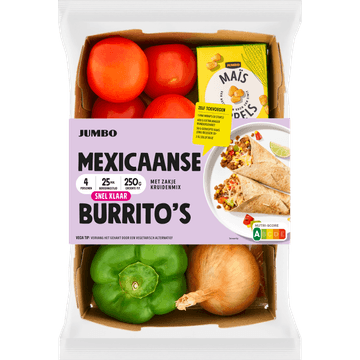 Jumbo Mexicaanse Burrito's Verspakket 4 Personen