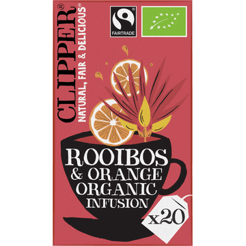 Clipper Rooibos & Orange Organic Infusion 20 Stuks 40 g