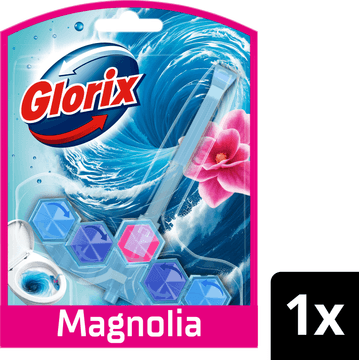 Glorix Toiletblok blauw water pink