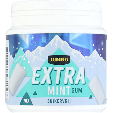 Jumbo Extra Mint Gum Suikervrij 100 g