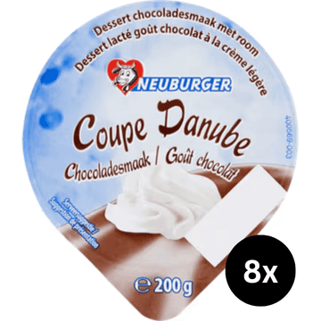 Neuburger Coupe Danube Chocoladesmaak 8 x 200 g