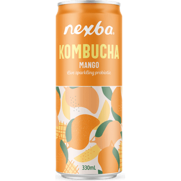 Nexba Kombucha Mango Blik 330 ML