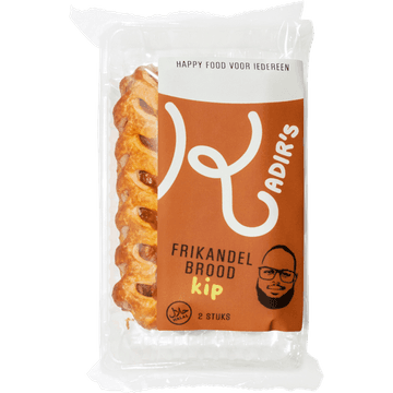 Kadir's Frikandelbrood Kip 2 Stuks