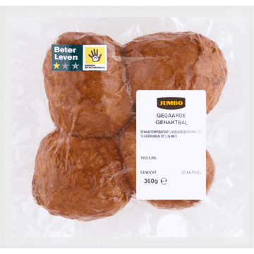 Jumbo Gegaarde Gehaktbal 360 g