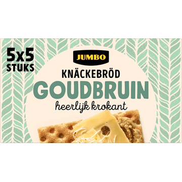 Jumbo Knäckebröd Goudbruin 5 x 5 Stuks