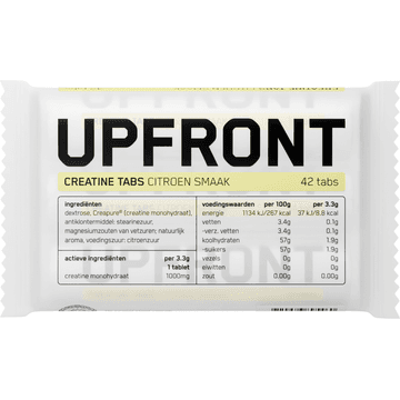 Upfront Creatine Tabletten Citroen Smaak 42 Stuks