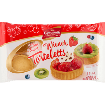Coppenrath Wiener Torteletts Flan Cases 6 Stuks 100 g