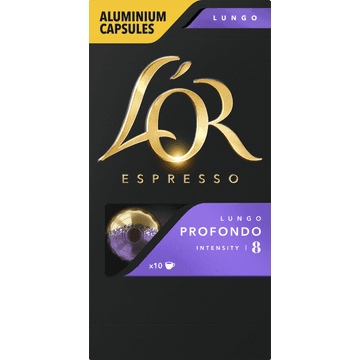 L'OR Espresso Lungo Profondo Aluminium Capsules 10 Stuks 52 g