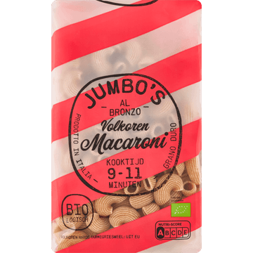 Jumbo's Biologisch Volkoren Macaroni 500 g