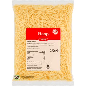 Rasp Pittig 48+ Kaas 250 g