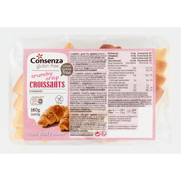 Consenza Gluten Free Croissants 3 x 60 g