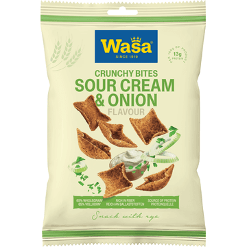 Wasa Crunchy Bites Sour Cream & Onion 100g