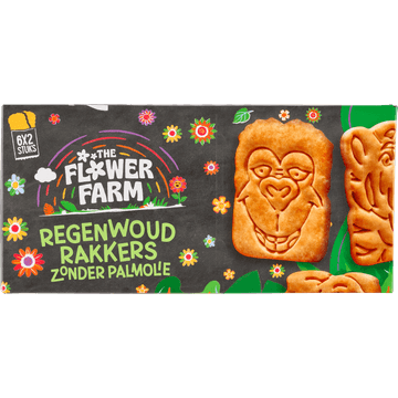 The Flower Farm Regenwoud Rakkers Zonder Palmolie 12 Stuks 175 g