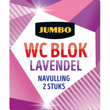 Jumbo WC Blok Lavendel Navulling 2 Stuks