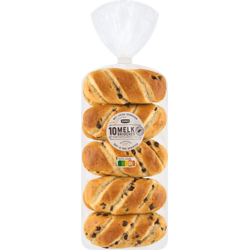 Jumbo Melk Brioches met Pure Chocoladestukjes 10 Stuks