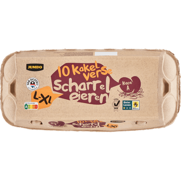 Jumbo Scharreleieren L-XL 10 Stuks