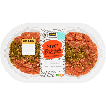Jumbo Pittige Burger 2 Stuks
