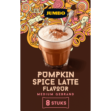Jumbo Pumpkin Spice Latte 8 stuks