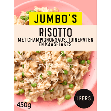 Jumbo's Vriesverse Maaltijd Risotto Champignons 450 g