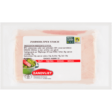 Zandvliet Zuurkoolspek Stukje ca. 250g