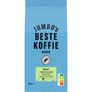 Jumbo's Beste Koffiebonen Decaf 500 g