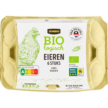 Jumbo Biologisch Eieren S/M/L 6 Stuks