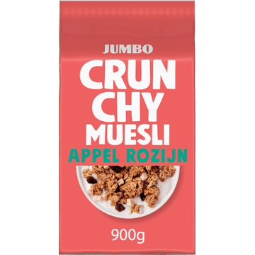 Jumbo Crunchy Muesli Appel Rozijn 900 g