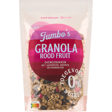 Jumbo's Granola Rood Fruit 325 g