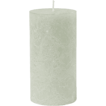 HEMA Rustieke Kaars Lichtgroen - 13 x 8 cm