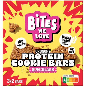 BitesWeLove Crunchy Protein Cookie Bars Speculaas 120g