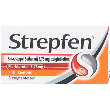 Strepfen Orange SV Zuigtabl 8,75mg 8st