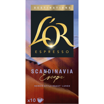 L'OR Lungo Scandinavia escape koffiecups