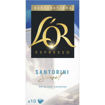 L'OR Espresso Santorini sunset koffiecups