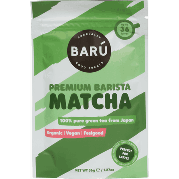 Barú Organic Premium Barista Matcha 36g