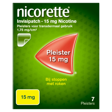 Nicorette Invisipatch 15 mg Nicotine Pleister 15 mg 7 Pleisters