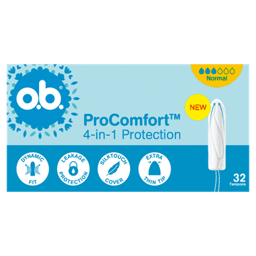 o.b. ProComfort 4-in-1 Protection Normal Tampons 32 Stuks