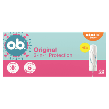 o.b. Original 2-in-1 Protection Tampons 32 Stuks