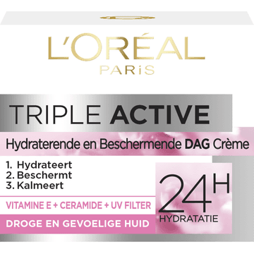 L'Oréal Paris Triple Active Hydraterende en Beschermende Dag Crème 50 ml