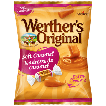 Werther's Original Roomsnoepjes Soft Caramel Zak, 150 gram