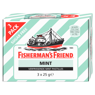 Fisherman's Friend Verfrissende Mint Pastilles 3 x 25 g