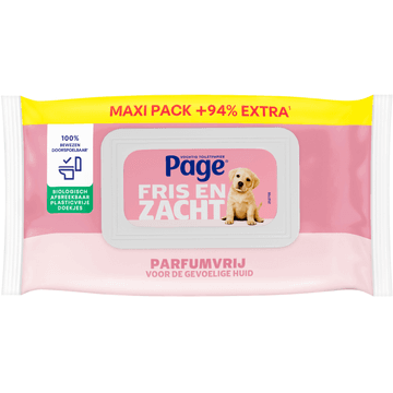 Page Vochtig Toiletpapier Sensitive Maxi