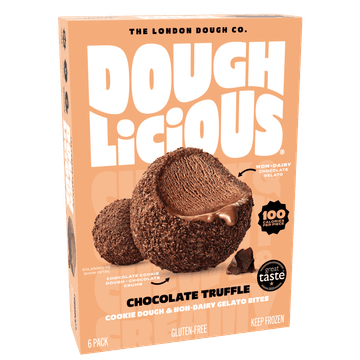 Doughlicious Chocolate Truffle Cookie Dough & Non-Dairy Gelato Bites
