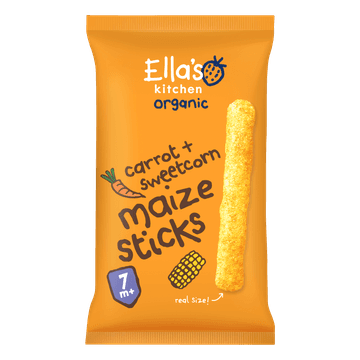 Ella's Kitchen Carrot & sweetcorn maize sticks