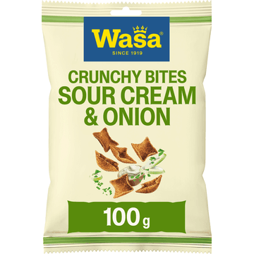 Wasa Crunchy Bites Sour Cream & Onion 100g